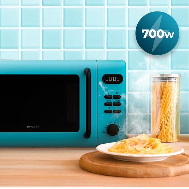 Cecotec Proclean 5110 Blue Microondas Digital Con Grill De 20 L Y 700 W. Microondas Digital