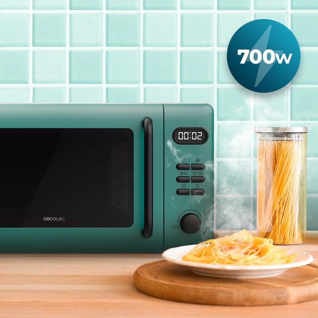 Cecotec Proclean 5110 Green Microondas Digital Con Grill De 20 L Y 700 W. Microondas Digital