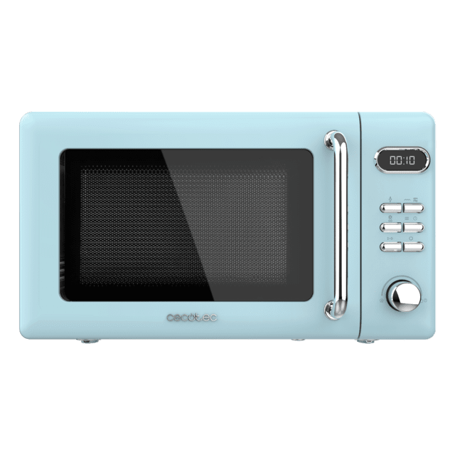 Cecotec ProClean 5110 Retro Blue Microondas Digital Con Grill De 20 L Y 700 W. Microondas Con Grill