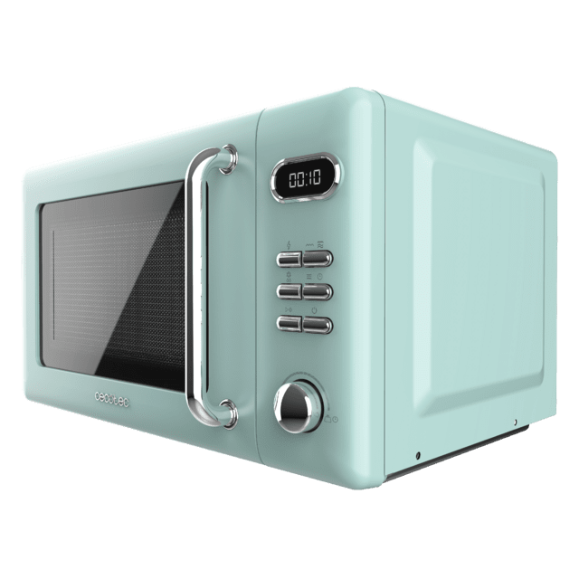 Cecotec ProClean 5110 Retro Green Microondas Digital Con Grill De 20 L Y 700 W. Microondas Con Grill