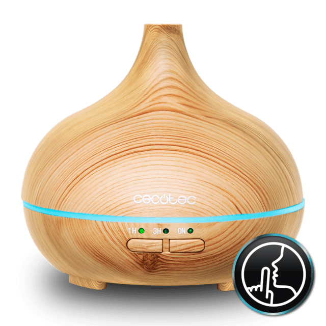Cecotec Pure Aroma 150 Yang. Humidificador Ultrasónico y Difusor de Aromas con Capacidad 150 ml Temporizador 3 Horas 7 Colores led Función aromaterapia Ultra silencioso Humidificador ultrasónico  