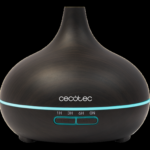 Cecotec Pure Aroma 300 Yin. Humidificador Ultrasónico y Difusor de Aromas con Temporizador 10 W 300 ml Temporizador hasta 6 Horas 7 Colores LED Función Aromaterapia Ultrasilencioso<h2 class="d-flex justify-content-center justi