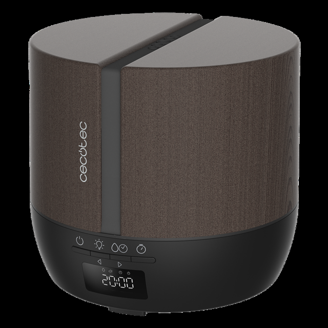 Cecotec PureAroma 550 Connected Black Woody. Difusor De Aromas Con Capacidad 500ml Pantalla LED Altavoz Control Por Bluetooth App Temporizador 12h 3 Modos De Funcionamiento Cobertura 30m2 Humidificador Y Altavoz Bluetooth
