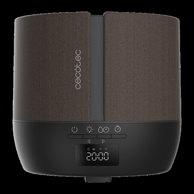 Cecotec PureAroma 550 Connected Black Woody. Difusor De Aromas Con Capacidad 500ml Pantalla LED Altavoz Control Por Bluetooth App Temporizador 12h 3 Modos De Funcionamiento Cobertura 30m2 Humidificador Y Altavoz Bluetooth