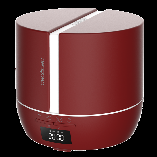 Cecotec PureAroma 550 Connected Garnet. Difusor De Aromas Con Capacidad 500ml Pantalla LED Altavoz Control Por Bluetooth App Temporizador 12h 3 Modos De Funcionamiento Cobertura 30m2 Difusor De Aromas 