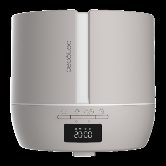 Cecotec PureAroma 550 Connected Sand. Difusor De Aromas De Capacidad 500ml Pantalla LED Altavoz Control Por Bluetooth App Temporizador 12h 3 Modos De Funcionamiento Cobertura 30m2 Humidificador Y Altavoz Bluetooth