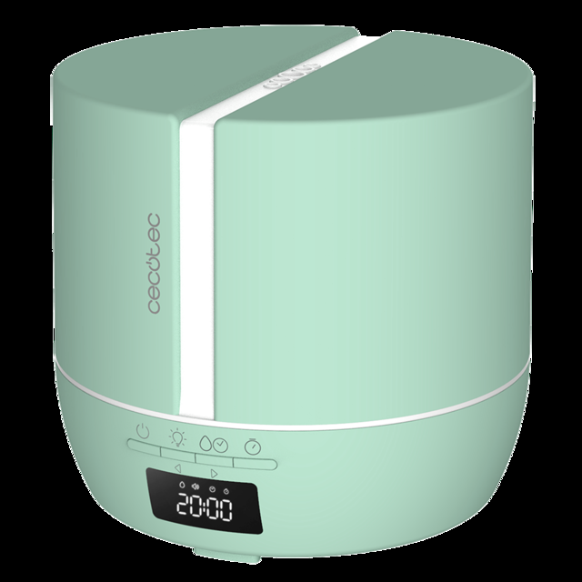 Cecotec PureAroma 550 Connected Sky. Difusor De Aromas Con Capacidad 500ml Pantalla LED Altavoz Control Por Bluetooth App Temporizador 12h 3 Modos De Funcionamiento Cobertura 30m2 Humidificador Y Altavoz Bluetooth