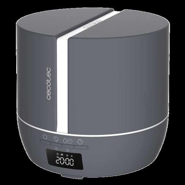 Cecotec PureAroma 550 Connected Stone. Difusor De Aromas Con Capacidad 500ml Pantalla LED Altavoz Control Por Bluetooth App Temporizador 12h 3 Modos De Funcionamiento Cobertura 30m2 Humidificador Y Altavoz Bluetooth