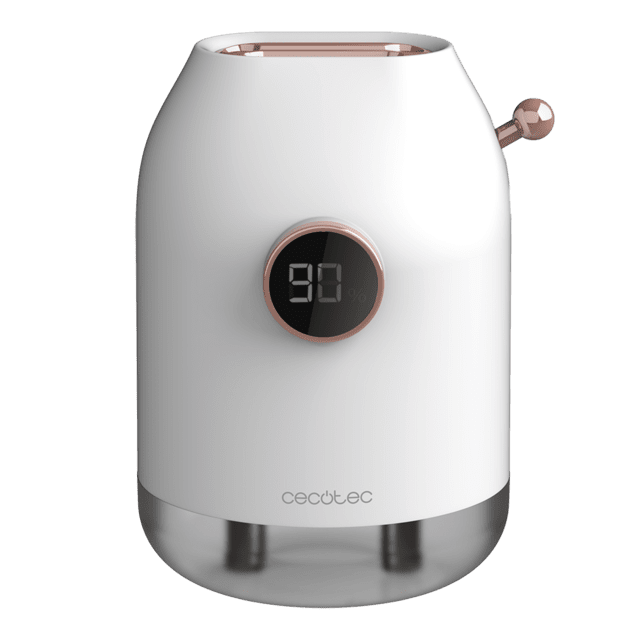 Cecotec PureAroma 550 Cordless Humidificador difusor de aromas con 500 ml de depósito sin cables con una batería de 5000 mAh y pantalla. Humidificador difusor de aromas