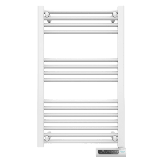 Cecotec Radiador Toallero Eléctrico Bajo Consumo Ready Warm 9100 Smart Towel M White 500 W Pantalla LED Control Táctil Temporizador 3 Modos De Funcionamiento 2 Sistemas De SeguridadToallero Eléctrico De Fluido