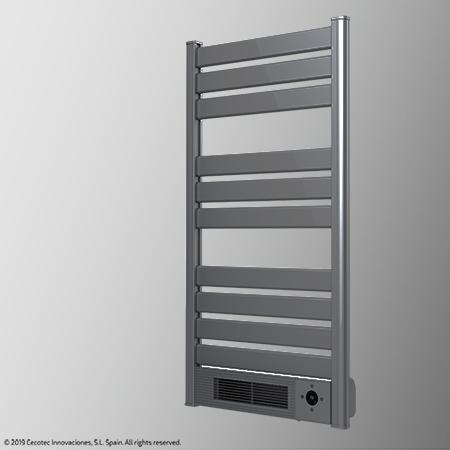 Cecotec Radiador Toallero Eléctrico Bajo Consumo Ready Warm 9770 Ceramic Towel INOX M. Calefactor Cerámico Incorporado 2000 W Pantalla LED Mando A Distancia Temporizador IPX4 Toallero Eléctrico