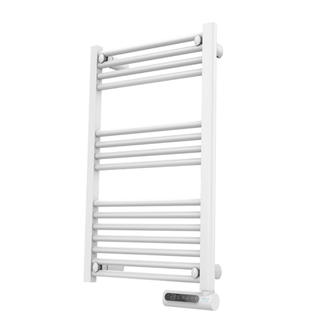 Cecotec Radiador Toallero Eléctrico Bajo Consumo Ready Warm 9100 Smart Towel M White 500 W Pantalla LED Control táctil Temporizador 3 Modos de Funcionamiento 2 Sistemas de SeguridadToallero eléctrico de fluido