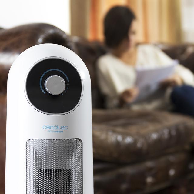 Cecotec Ready Warm 10000 Top Ceramic De 2200 W Con Oscilación Y 3 Modos Con Termostato Regulable. Calefactor Cerámico 2200 W