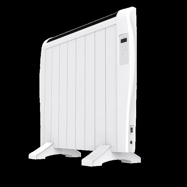 Cecotec Ready Warm 1800 Thermal Connected con 8 elementos y 1200W control por Wi-Fi pantalla LED mando a distancia temporizador programable selección de temperatura cobertura de 15 m² y máxima seguridad. Radiador Eléctrico /