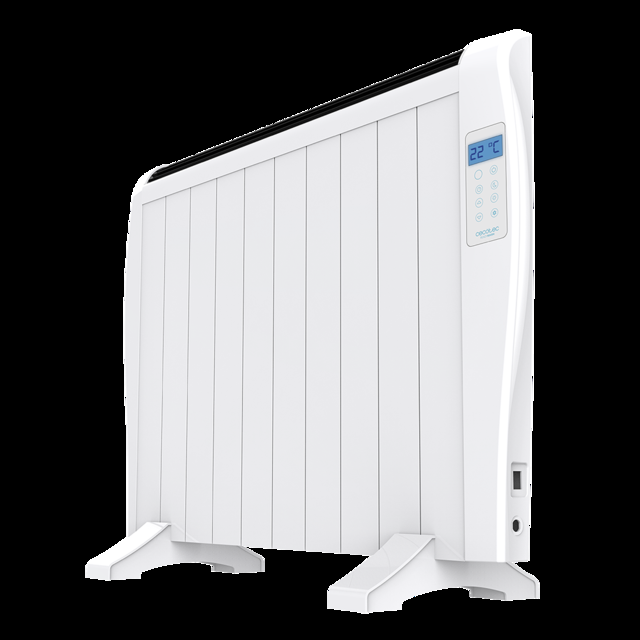 Cecotec Ready Warm 1800 Thermal seco de 8 elementos y 1200 W con pantalla LCD y mando. Radiador Eléctrico / Emisor Térmico 8 elementos  