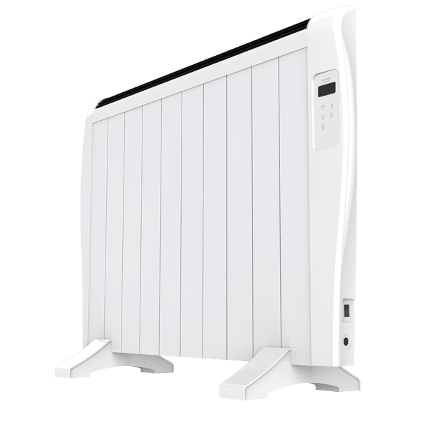Cecotec Ready Warm 2000 Thermal M. Radiador Eléctrico Bajo Consumo con 10 Elementos 1500W De pared o pie 3 Modos Temporizador Mando Pantalla LED Blanco Radiador Eléctrico / Emisor Térmico 10 elementos