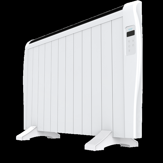 Cecotec Ready Warm 2500 Thermal Connected con 12 elementos y 2000 W control por Wi-Fi pantalla LED mando a distancia temporizador programable selección de temperatura cobertura de 25 m² y máxima seguridad. Radiador Eléctrico