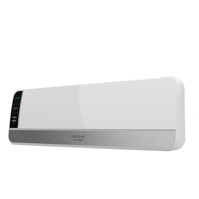 Cecotec Ready Warm 5250 Swing Box Ceramic Calefacor Cerámico De Baño Con 2000 W Pantalla LED Mando A Distancia Protección IPX2 Y Oscilación De Las Lamas. Calefactor Cerámico Pared