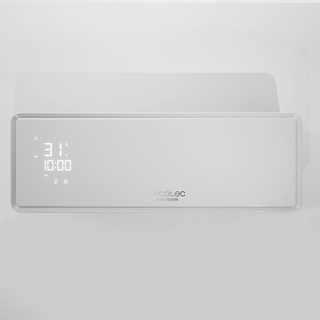 Cecotec Ready Warm 5300 Power Box Ceramic Calefactor Cerámico De Pared Con Pantalla LED. 2000 W. Mando A Distancia. 3 Modos. Temporizador 24 H. Oscilación. IP22. Calefactor De Pared Eléctrico
