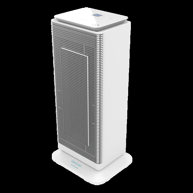 Cecotec Ready Warm 6400 Ceramic Sky Smart con 2000 W pantalla LED mando a distancia 3 modos luz LED indicadora función temporizador 24h oscilación y triple sistema de seguridad. Calefactor cerámico 2000 W