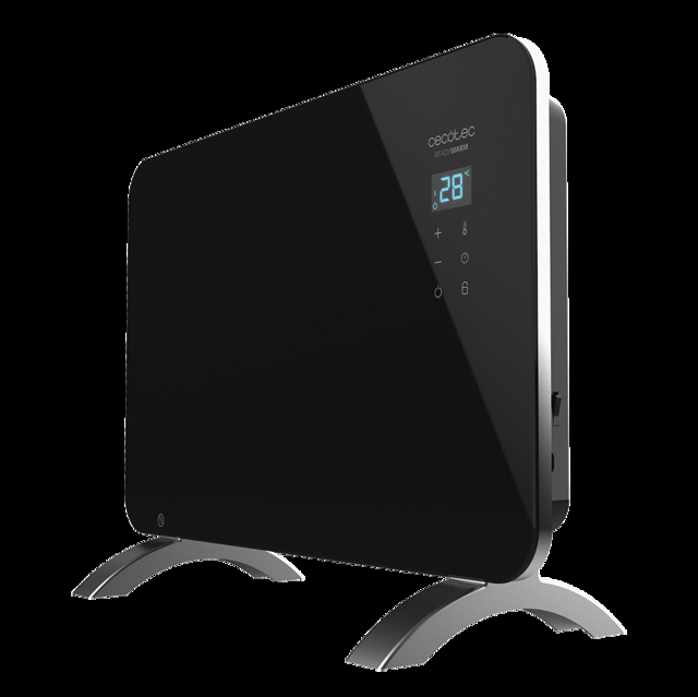 Cecotec Ready Warm 6670 Crystal Connection Convector De 1000 W Con Placa De Cristal Y Wi-Fi. Radiador Convector Eléctrico Wi-Fi 1000 W