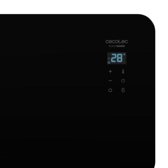 Cecotec Ready Warm 6770 Crystal Connection Convector De 2000 W Con Placa De Cristal Y Wi-Fi. Radiador Convector Eléctrico Wi-Fi 2000 W