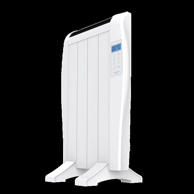 Cecotec Ready Warm 800 Thermal seco de 4 elementos y 600 W con pantalla LCD y mando. Radiador eléctrico / Emisor térmico 4 elementos  