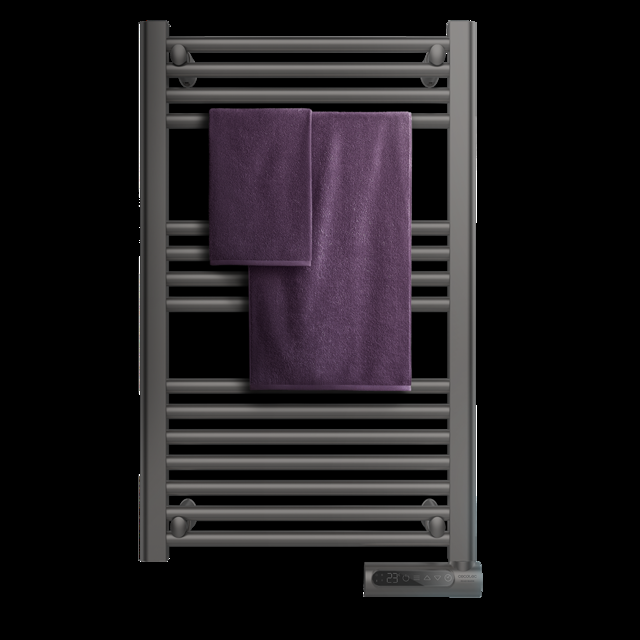 Cecotec Ready Warm 9100 Smart Towel Steel De Fluido Con 500 Pantalla LED Control Táctil Programador Semanal 3 Modos Temperatura Seleccionable Y Máxima Seguridad Con IP24. Toallero Eléctrico De Fluido Con 500 W Pantalla LED Y