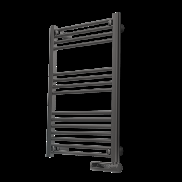 Cecotec Ready Warm 9100 Smart Towel Steel de fluido con 500 pantalla LED control táctil programador semanal 3 modos temperatura seleccionable y máxima seguridad con IP24. Toallero eléctrico de fluido con 500 W pantalla LED y