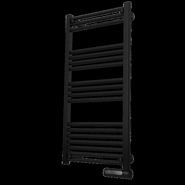 Cecotec Ready Warm 9200 Smart Towel Black de fluido con 750 W pantalla LED control táctil programador semanal 3 modos temperatura seleccionable y máxima seguridad con IP24. Toallero eléctrico de fluido con 750 W pantalla LED