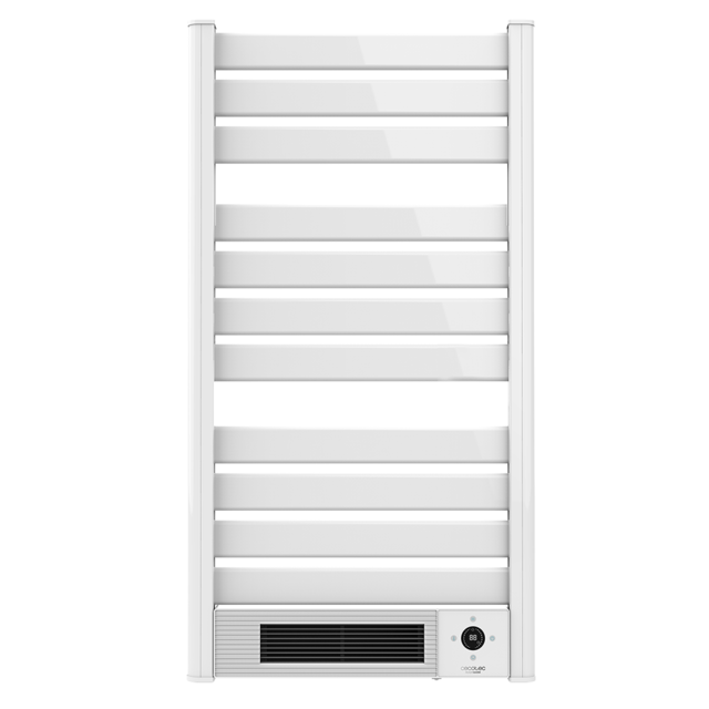 Cecotec Ready Warm 9770 Ceramic Towel cerámico incorporado. Potencia total de 2000 W. Pantalla LED. Mando a distancia. Temporizador 24h. IPX4. Ajuste temperatura. Termostato. Toallero eléctrico  