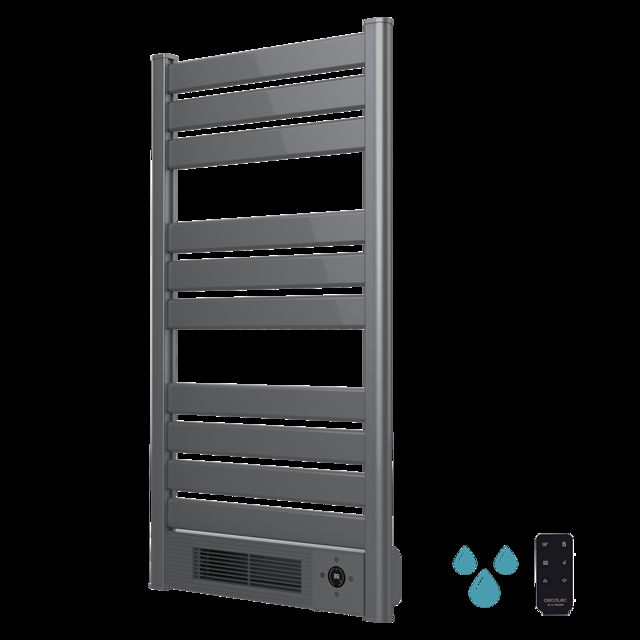 Cecotec Ready Warm 9780 Ceramic Towel Cerámico Incorporado. Potencia Total De 2000 W. Pantalla LED. Mando A Distancia. Temporizador 24h. IPX4. Ajuste Temperatura. Termostato. Toallero Eléctrico