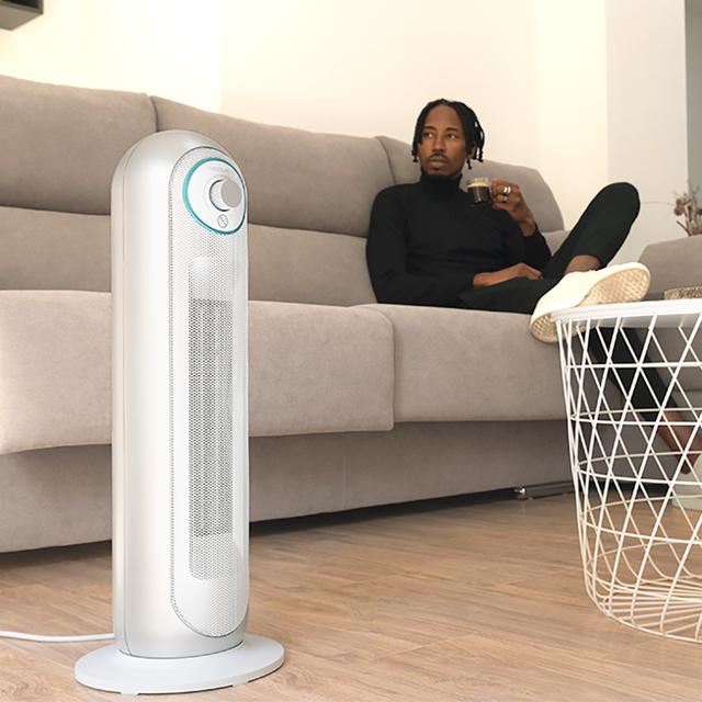 Cecotec ReadyWarm 10050 Top Ceramic Pro Calefactor Cerámico De 2200W Con 3 Modos Oscilación Silencioso Ligero Uso Sencillo Y Triple Sistema De Seguridad. Calefactor Cerámico