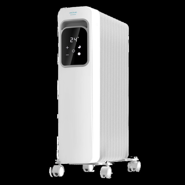 Cecotec ReadyWarm 11000 Touch De 11 Elementos Con 2500 W Pantalla Lcd Mando A Distancia 3 Modos Temporizador Máximo Confort Y Seguridad. Radiador de aceite de 11 elementos