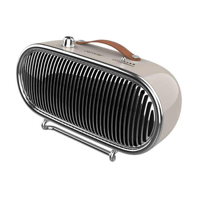 Cecotec ReadyWarm 1500 Ceramic Calefactor cerámico de sobremesa con 1500 W Diseño retro termostato regulable y 2 modos de funcionamiento. Calefactor cerámico de sobremesa