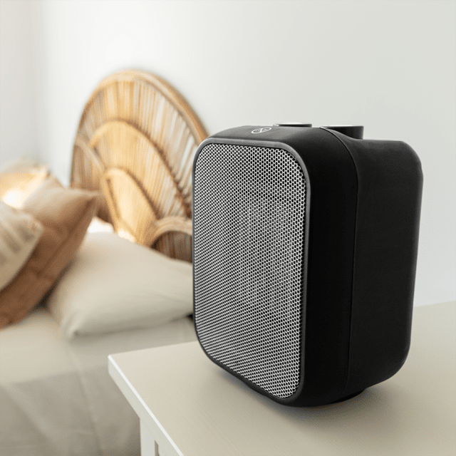 Cecotec ReadyWarm 1500 Max Ceramic Black Calefactor Cerámico De Sobremesa Con 1500 W Termostato Regulable Y 3 Modos De Funcionamiento. Calefactor Cerámico De Sobremesa 1500 W