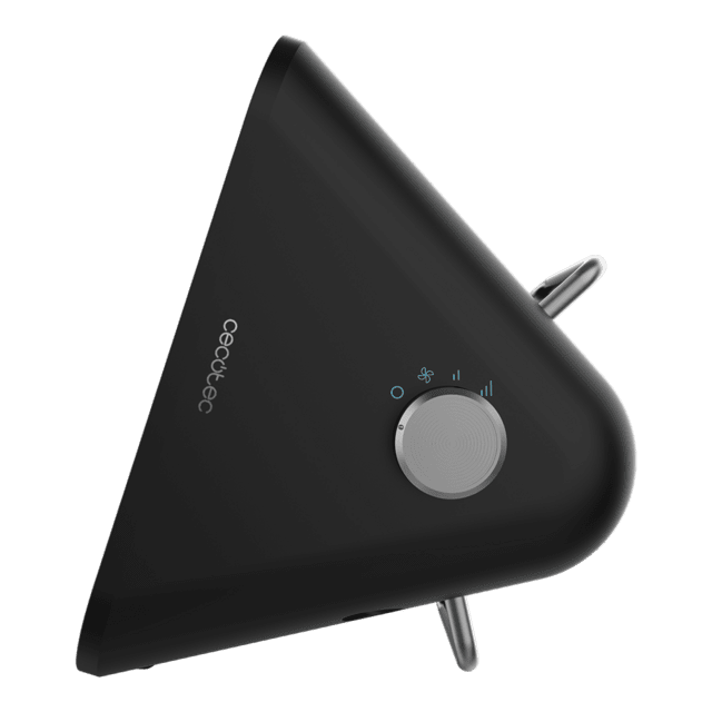 Cecotec ReadyWarm 1500 Max Ceramic Design Black Calefactor Cerámico De Sobremesa Con 1500 W Termostato Regulable Y 3 Modos De Funcionamiento. Calefactor Cerámico De Sobremesa