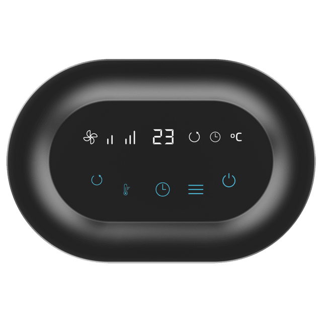 Cecotec ReadyWarm 1550 Max Ceramic Rotate Smart Black Calefactor Cerámico De Sobremesa Con 1500 W Oscilación Pantalla Digital Termostato Regulable Y 3 Modos De Funcionamiento.  Calefactor Cerámico De Sobremesa