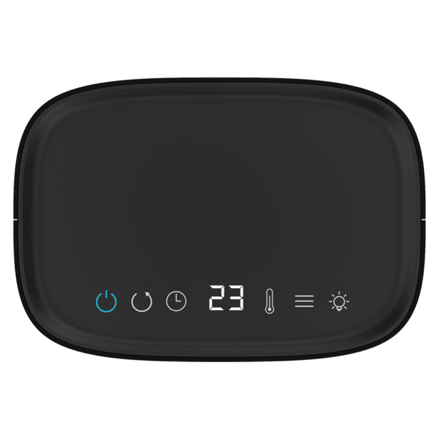 Cecotec ReadyWarm 1570 Max Ceramic Rotate Smart Black Calefactor Cerámico De Sobremesa Con 1500 W Oscilación Pantalla Digital Termostato Regulable Y 3 Modos De Funcionamiento. Calefactor Cerámico De Sobremesa 1500 W