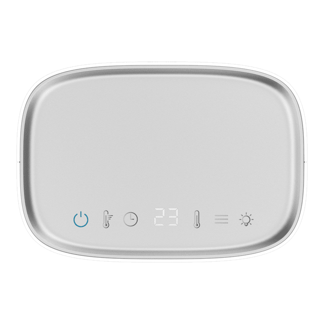 Cecotec ReadyWarm 1570 Max Ceramic Rotate Smart White Calefactor Cerámico De Sobremesa Con 1500 W Oscilación Pantalla Digital Termostato Regulable Y 3 Modos De Funcionamiento. Calefactor Cerámico De Sobremesa 1500 W