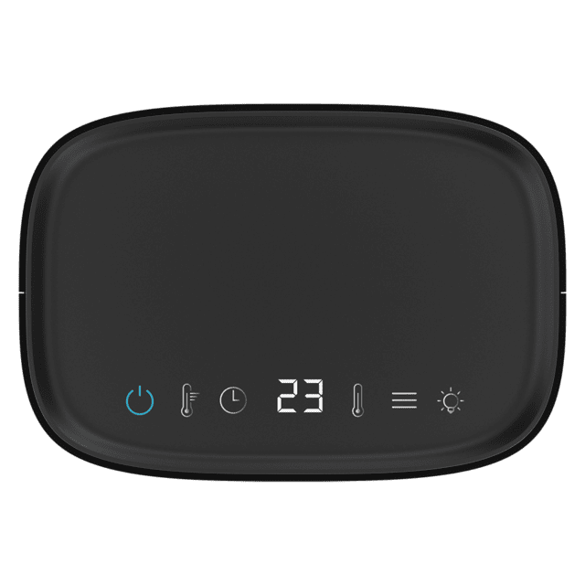 Cecotec ReadyWarm 1570 Max Ceramic Smart Black Calefactor Cerámico De Sobremesa Con 1500 W Pantalla Digital Termostato Regulable Y 3 Modos De Funcionamiento. Calefactor Cerámico De Sobremesa 1500 W