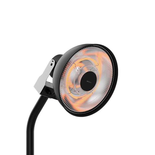 Cecotec ReadyWarm 21000 Carbon Focus Calefactor De Exterior Con 2100 W Resistencia De Carbón 3 Niveles De Potencia Protección IP24 E Inclinación Ajustable. Calefactor De Exterior