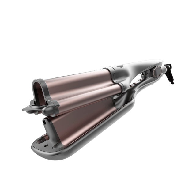 Cecotec RitualCare 2100 Summer Waves. Plancha De Ondas De Cerámica Con 3 Barriles De 15 Mm Temperatura Regulable LCD Cable 360 º De 1 8m Incluye Bolsa De Viaje Plancha Ondas Surferas