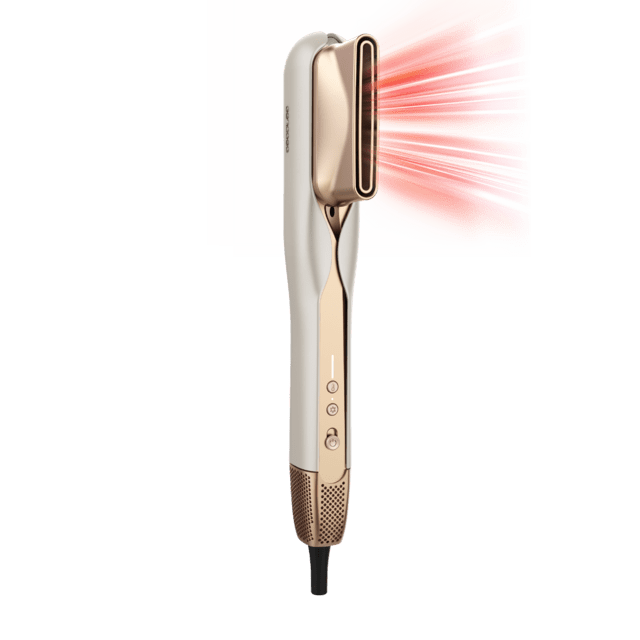 Cecotec RitualCare Air Lisse 2in1 Champagne Secador Plancha De Pelo Con Aire Con 2 Cabezales: Cepillo Y Concentrador. Tiene 106000 Rpm Con Un Motor Digital De Alta Tecnología. Seca Y Alisa Tu Cabello Con Esta Plancha Ahorrando