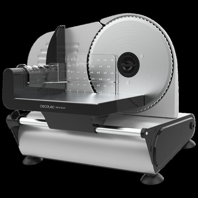 Cecotec Rock'n Cut. Cortafiambres De 150 W Disco De 190 Mm De Diámetro Sistema De Ajuste Gradual Máxima Precisión De Grosor De 0 A 15 Mm Cortafiambres