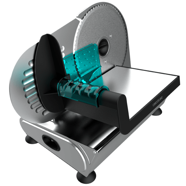 Cecotec Rock'nCut Advance Cortafiambres De 180 W Que Contiene Un Disco De 190 Mm De Diámetro Y Un Sistema De Ajuste Gradual Con Máxima Precisión De Grosor De 0 A 15 Mm. Cortafiambres