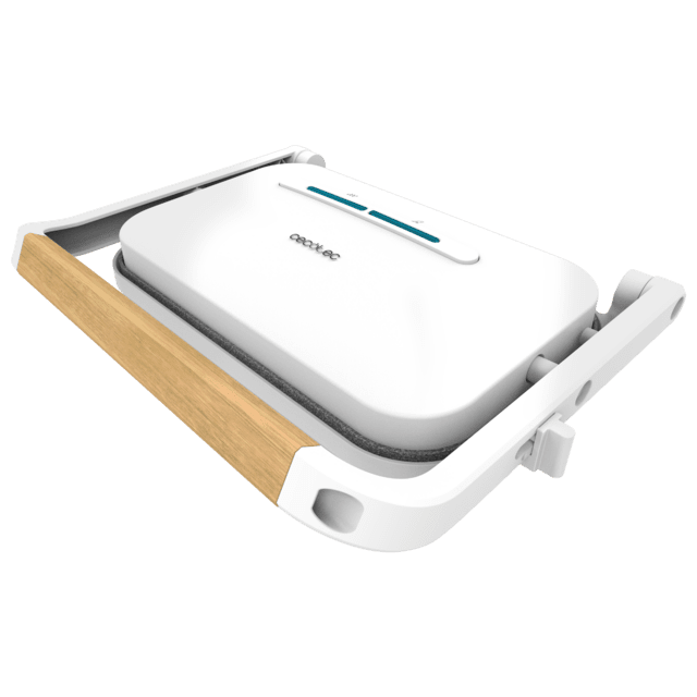 Cecotec Rock'nGrill 1300 Wood W Parrilla Eléctrica Con Revestimiento De Piedra RockStone Y 1300 W De Potencia. Parrilla Eléctrica