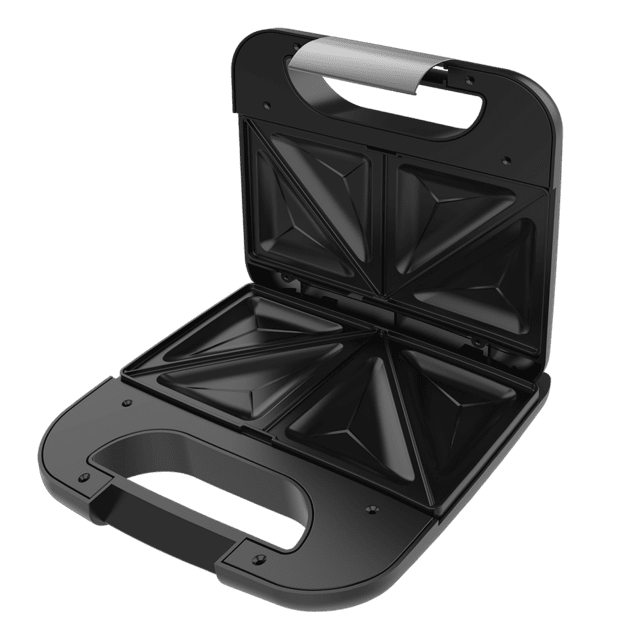 Cecotec Rock’nToast Combo Sandwichera De 2 Sándwiches Con Acabados En Acero Inoxidable 800 W De Potencia Y 3 Placas Intercambiables Con Revestimiento Antiadherente. Sandwichera 