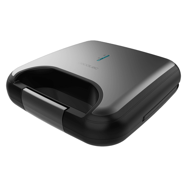 Cecotec Rock’nToast Combo Sandwichera De 2 Sándwiches Con Acabados En Acero Inoxidable 800 W De Potencia Y 3 Placas Intercambiables Con Revestimiento Antiadherente. Sandwichera 