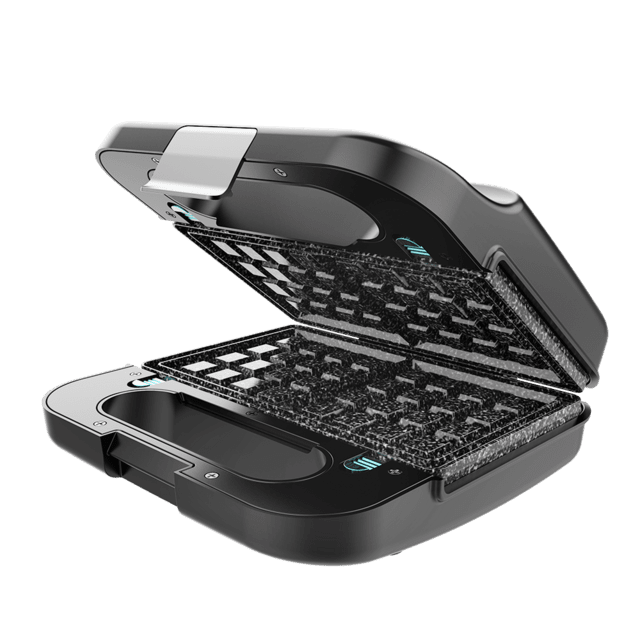 Cecotec Rock´nToast Sandwichera 4 En1. 1000 W De Potencia Capacidad Para 2 Sándwiches Acabados En Acero Inoxidable 4 Placas Intercambiables Con Revestimiento De Piedra RockStone Plancha Grill